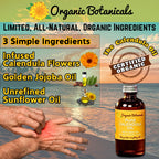 Organic Botanicals, Calendula Oil Organic for Skin- Trauma Skincare from Local Infused Calendula Flowers, Eczema Oil, Certified