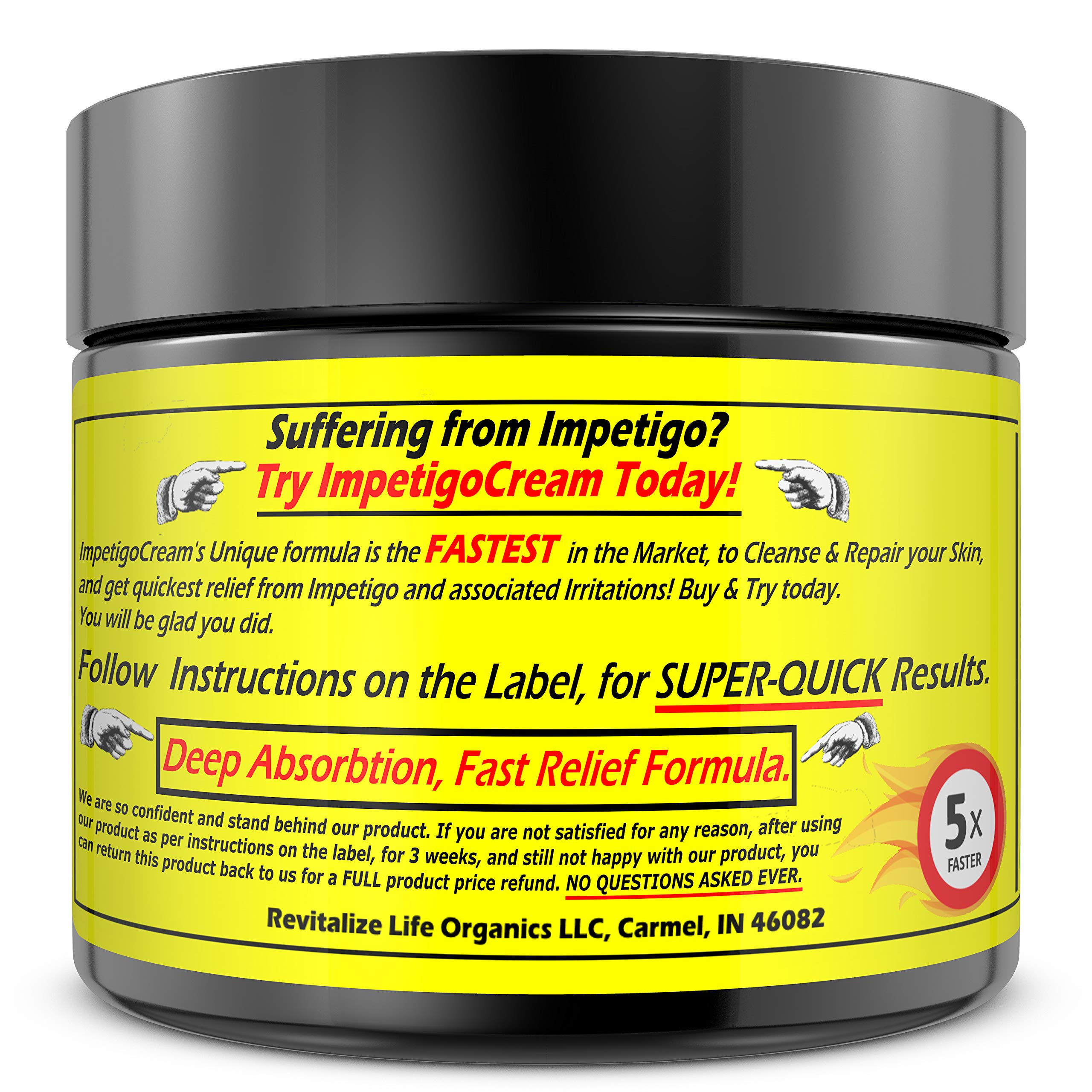 ImpetigoCream Adults Kids Ointment Cream Salve Skin with Tea Tree Oil Fast Scar All Clear