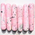 Zenergy Gems Charged 4 Rhodochrosite (with Rhodonite & Manganese Freckles) Crystal Massage Wand (Healing Energy/Emotional Healer
