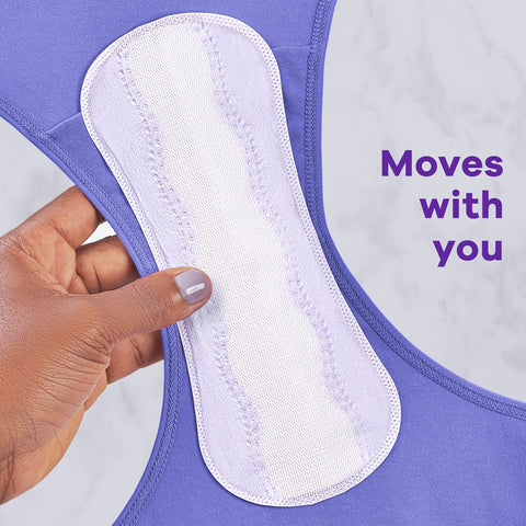 Always Anti-Bunch Xtra Protection, Panty Liners for Women, Light Absorbency, Extra Long Length, Leakguard + Rapiddry, Unsented, 