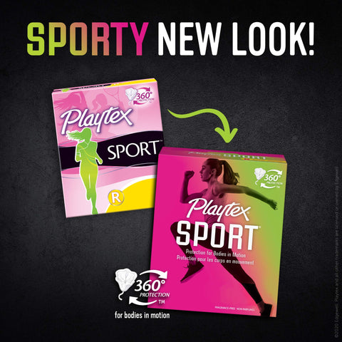 Playtex Sport Tampons, Super Plus Absorbency, Fragrance-Free - 108ct (3 Packs of 36ct)