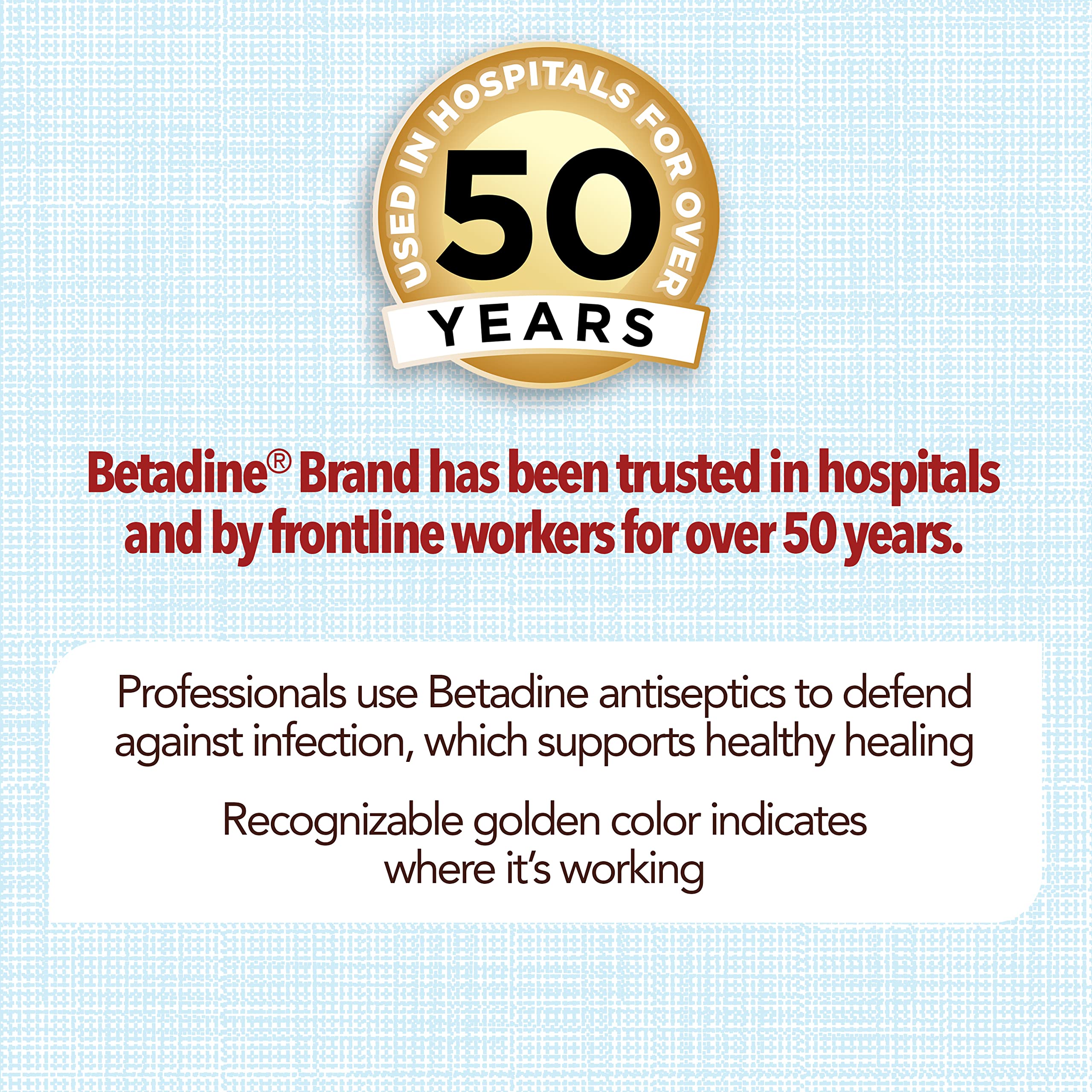 Betadine Antiseptic Liquid First Aid Solution, Povidone-iodine 10%, Infection Protection, Kills Germs In Minor Cuts Scrapes And