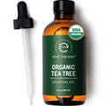 Eve Hansen Organic Tea Tree Oil (4oz) | Melaleuca Alternifolia | Pure Tea Tree Essential Oil for Skin, Scalp, Nails and Aromathe