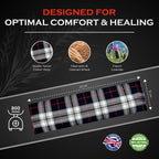 Wheat Bags Microwavable Heating Pad for Neck & Shoulders - Lavender Heating Pad Microwavable Neck Wrap w/Elasticated Strap for B