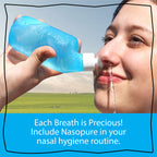 Nasopure Nasal Wash, System Kit, The Nicer Neti Pot    Sinus Wash Kit, Comfortable Nasal Rinse 8 Oz Bottle & 20 Salt Packets (3.