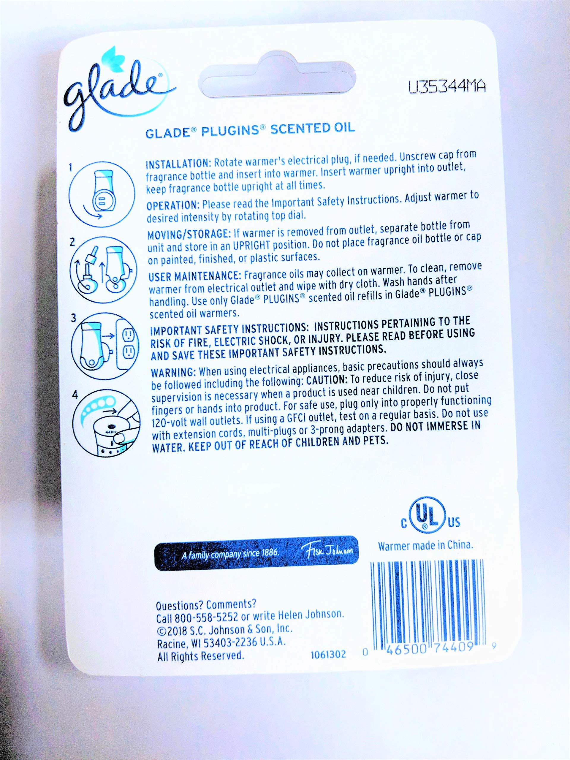 SC Johnson Glade Plug-Ins Scented Oil Warmer