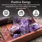 Crocon 1LB Amethyst Rough Bulk Natural Stone Raw Stone Tumbling Cabbing Polishing Mining Chakra Balancing Reiki Healing Good Luc