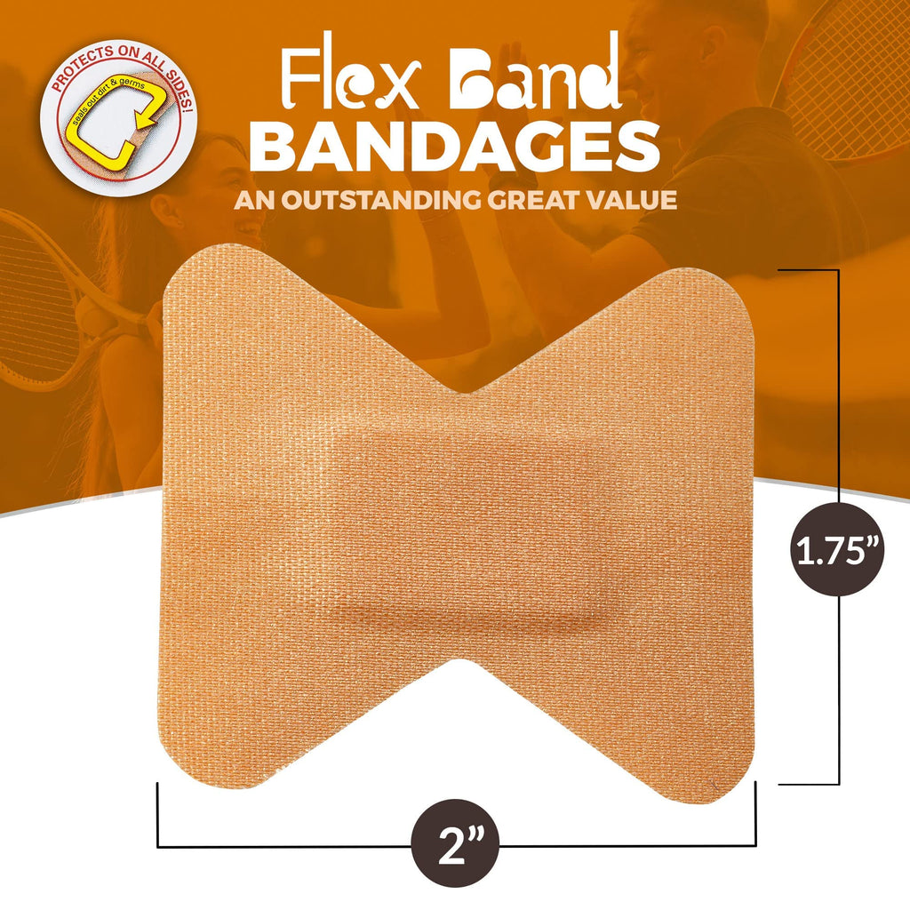 Flexible Fabric Bandages - Flex Fabric Adhesive Bandages Finger-Tip Bandages for Finger Care and to Protect Wounds from Infectio