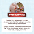 Betadine Antiseptic Liquid First Aid Solution, Povidone-iodine 10%, Infection Protection, Kills Germs In Minor Cuts Scrapes And