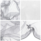 HESTYA 4 Pack Mosquito Bug Net Mesh for Head Mosquito Head Net Face Neck Fly Netting Hood from Insect Bugs Gnats for Outdoor(Bla