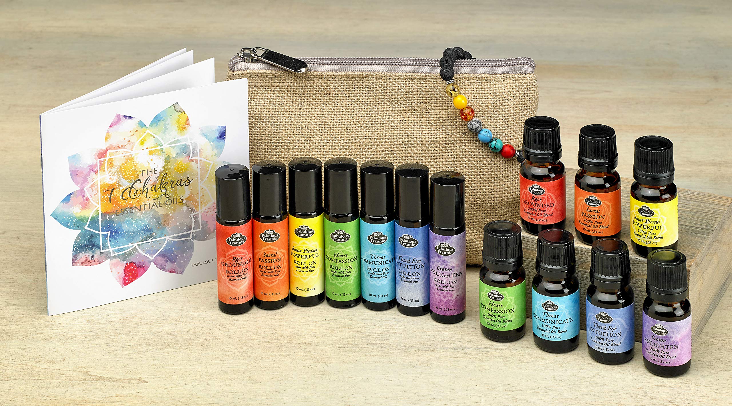 Fabulous Frannie Chakra Healing Gift Basket All Natural Made with Pure Essential Oils