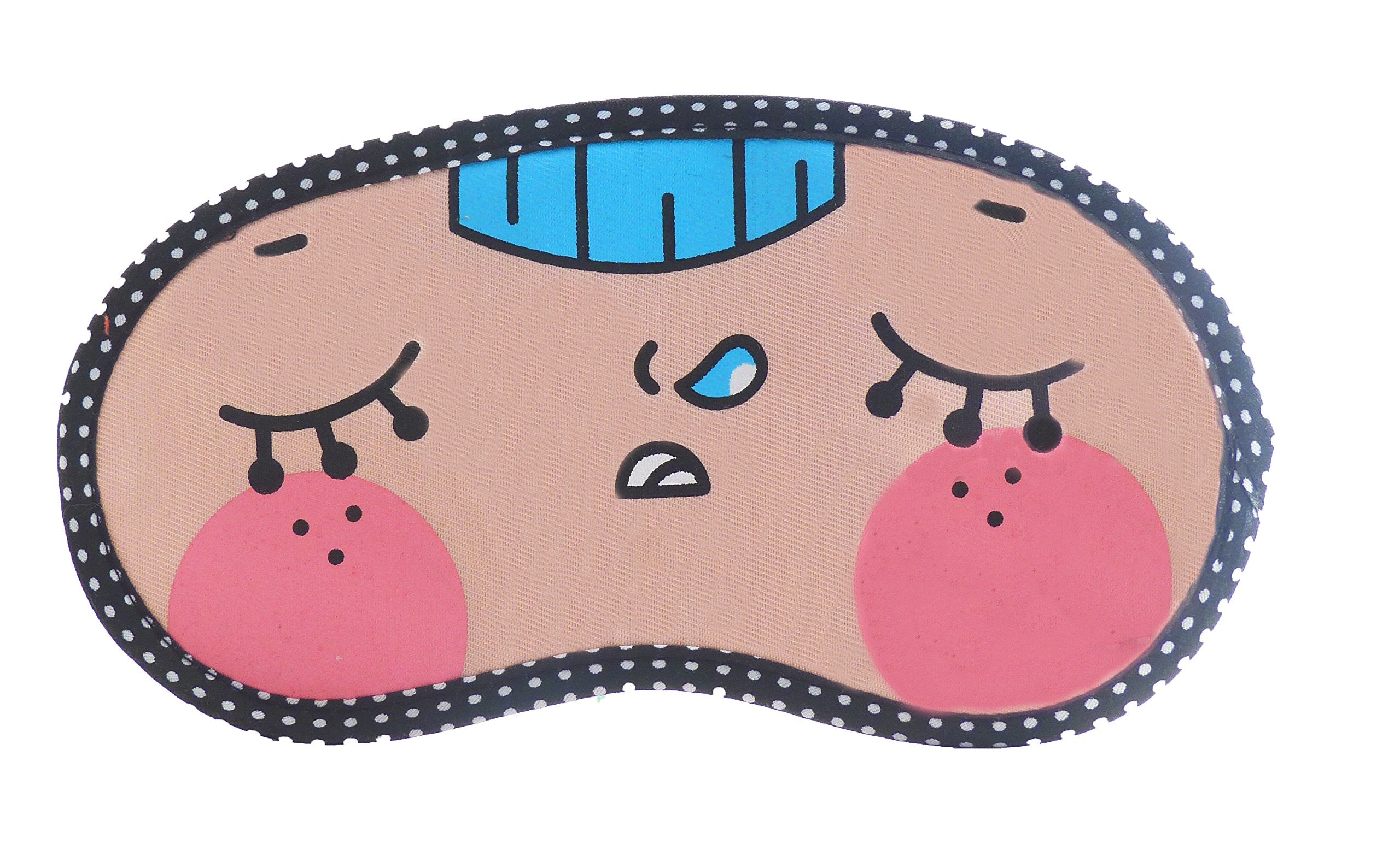 Jenna Napping Cartoon Face Sleeping Eye Mask