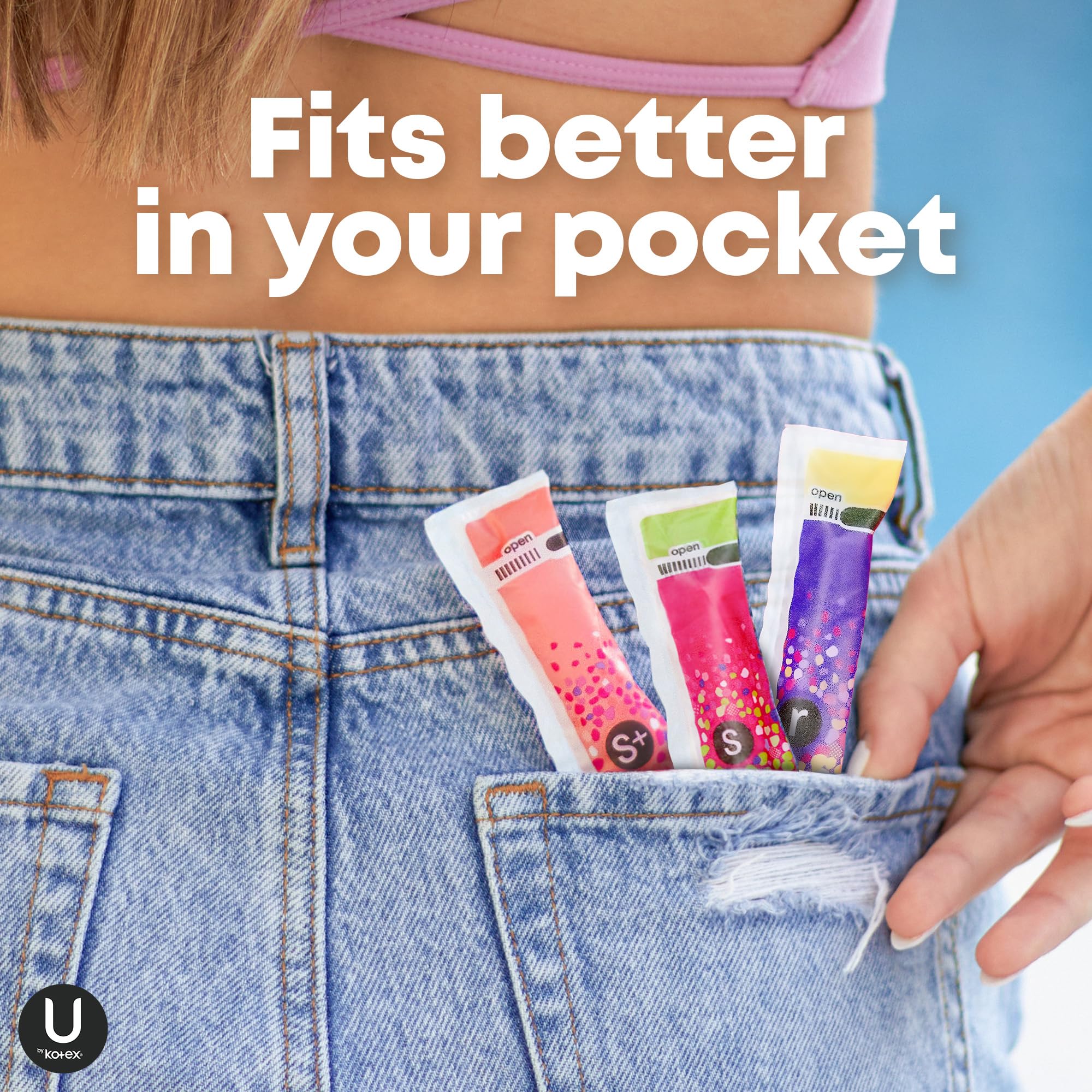 U by Kotex Click Multipack Tampons, Compact, Regular/Super Absorbency, Unscented, 120 Count (8 Packs of 15) (Packaging May Vary)