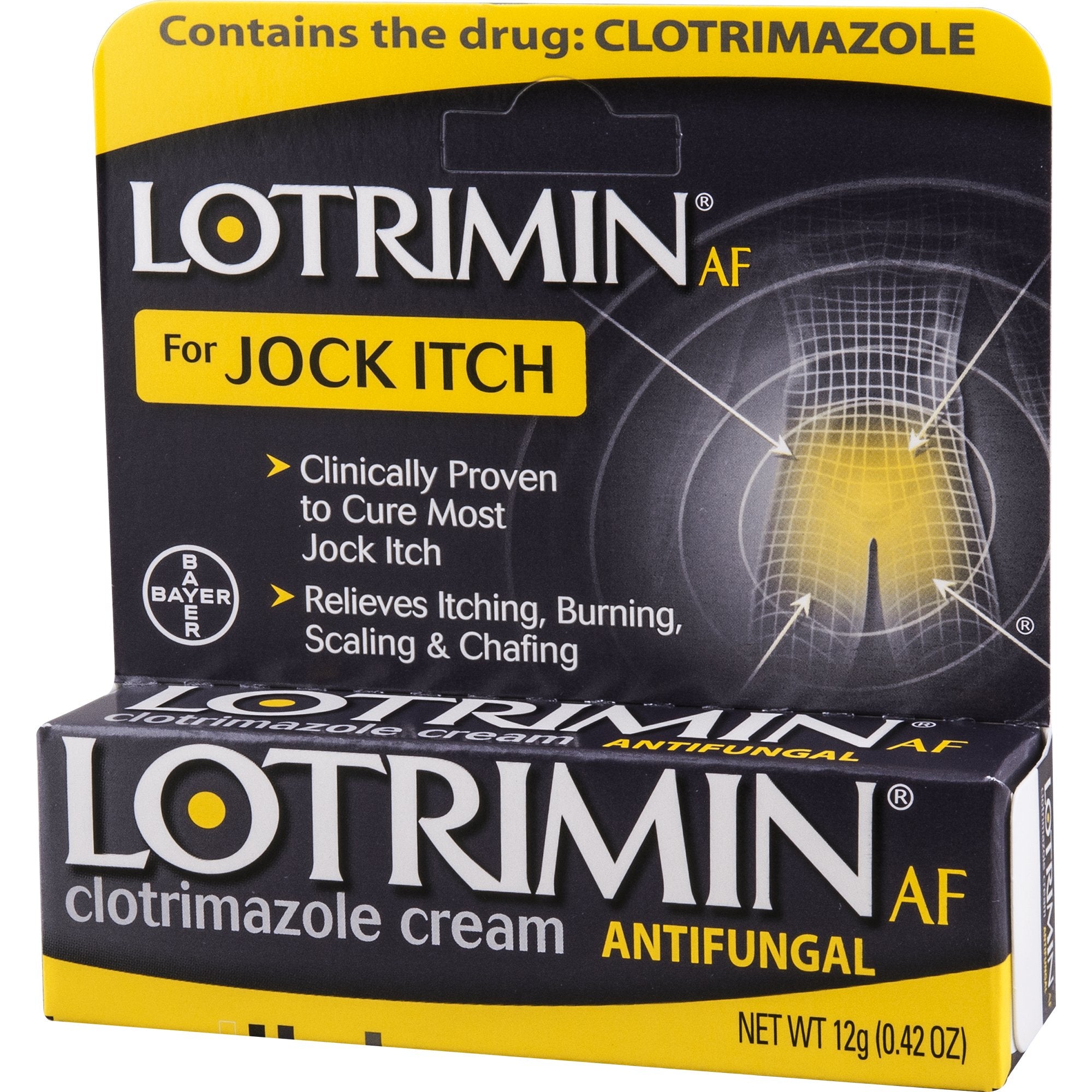 Lotrimin AF Jock Itch, Jock Itch Cream, 0.42 Ounce (Pack of 1) (Packaging May Vary)