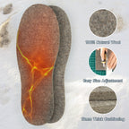 The Felt Store Wool Felt Insoles for Men and Women - 13mm Thick Long-Lasting Breathable Shoe Inserts with Cushioning - Wool Inso