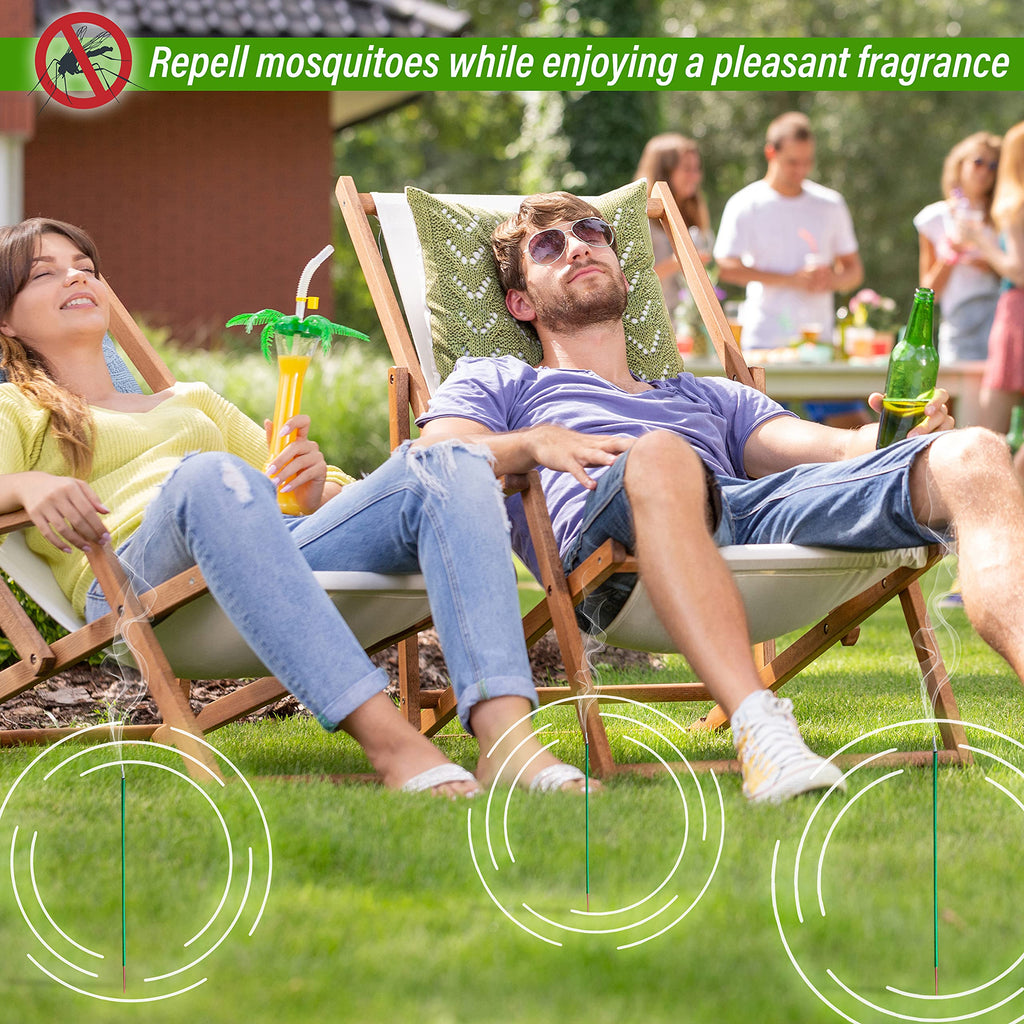 Mosquito Repellent Incense Sticks 50 Pieces per Box, Repellent for Patio /Natural Ingredients Citronella Oil/Lemongrass Oil/Made