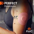 Fixi? Adhesive Patches 25 Pack 3 1/2 - Good for Libre 1, 2, 3 & Plus - G7 & Stelo - Guardian - Waterproof Adhesive Patches - Lib