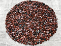 GAF TREASURES 2 oz Lot Natural Semi Tumbled Gemstone Chips, Crushed Mini Crystals, Undrilled Crystal Chips (Mahogany Obsidian)