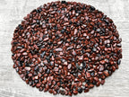 GAF TREASURES 2 oz Lot Natural Semi Tumbled Gemstone Chips, Crushed Mini Crystals, Undrilled Crystal Chips (Mahogany Obsidian)