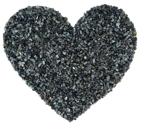 Crocon 1/2 LB Crushed Larvikite Chips Bulk Stone 1100+ Carats Natural Quartz Pieces Irregular Shape Gemstone Tumbling Cabbing Ge
