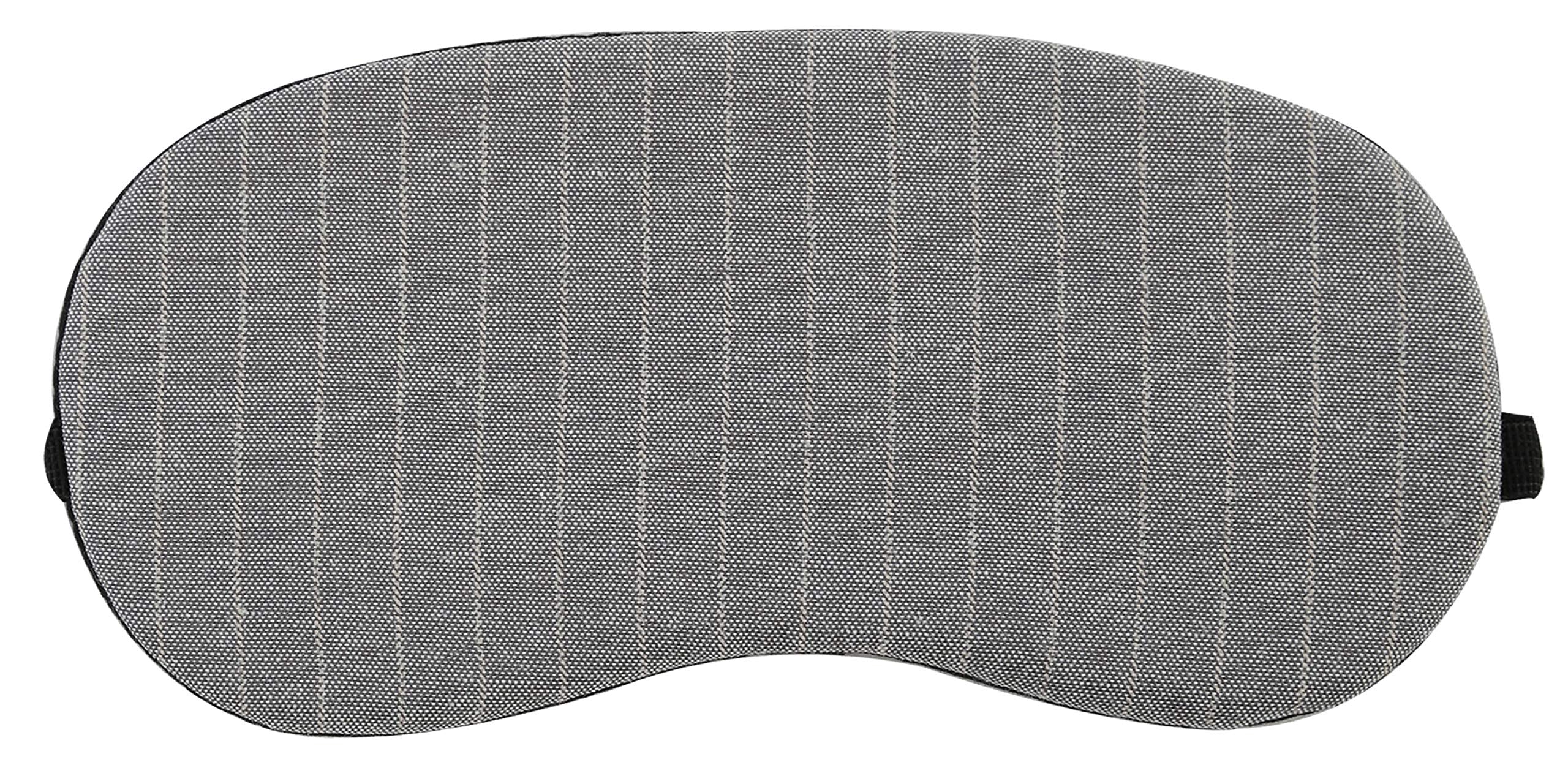 Visual Echoes Cotton Sleeping Eye Mask  Grey Stripes