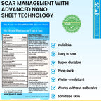 Scarguard - Invisible Brush-On Silicone Sheet with Vitamin E - Scar Removal for Keloids, Burn Scars, Surgery Scars, Stitches, Cu