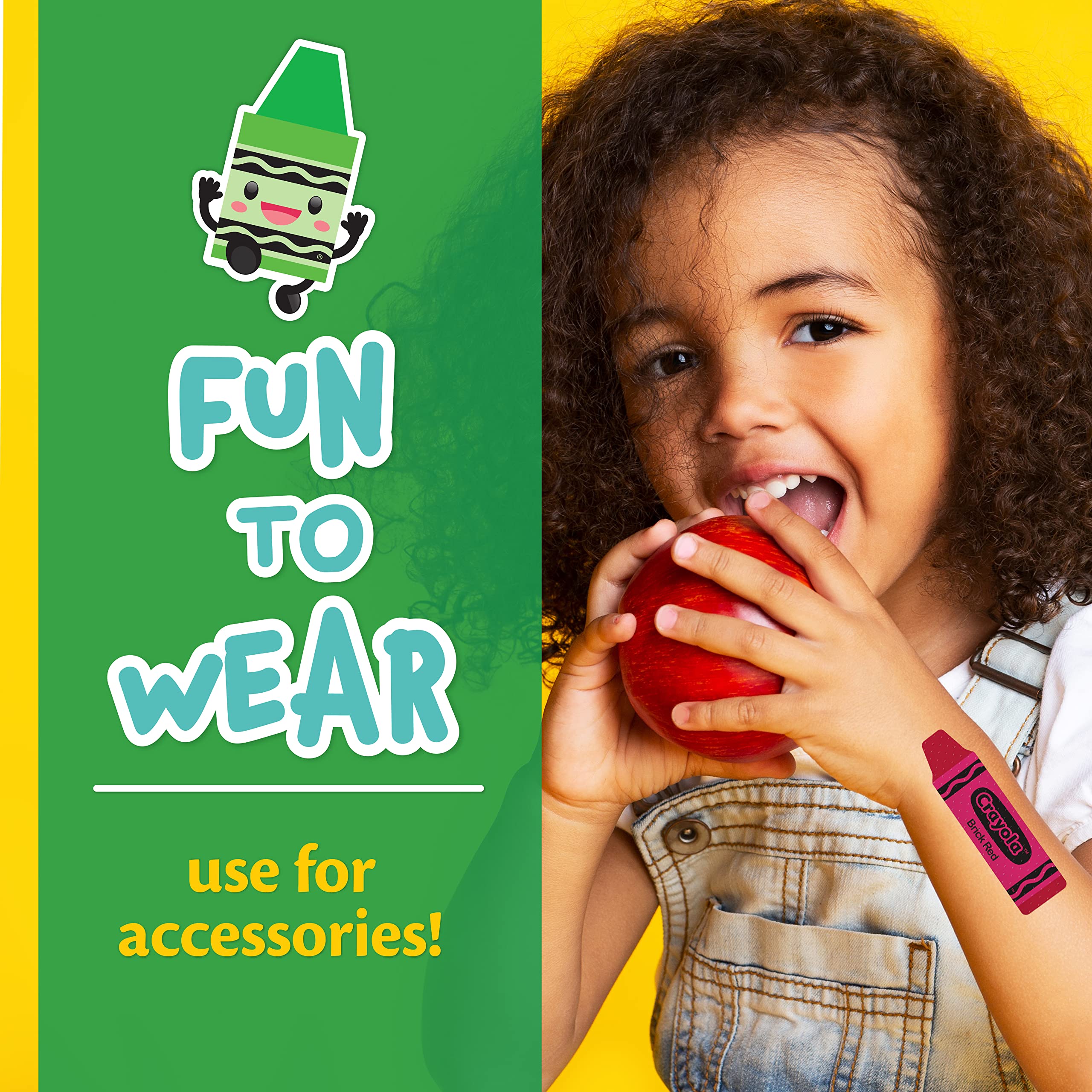Crayola Shaped Kids Bandages, 100 CT | Great for Birthdays, Party Supplies, Stickers, Stocking Stuffer or White Elephant Gift |