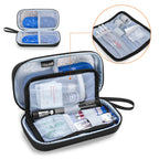 BAFASO Hard Insulin Cooler Travel Case with 2 Ice Packs, Insulin Travel Case for Insulin Pens and Diabetic Supplies, Black