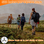 Benvo Mosquito Head Net Mesh, Face Neck Fly Netting Hood from Bugs Gnats Noseeums Screen Net for Any Outdoor Lover- with Carry B
