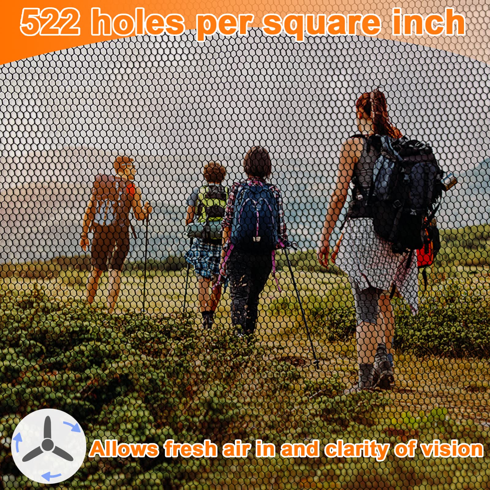 Benvo Mosquito Head Net Mesh, Face Neck Fly Netting Hood from Bugs Gnats Noseeums Screen Net for Any Outdoor Lover- with Carry B