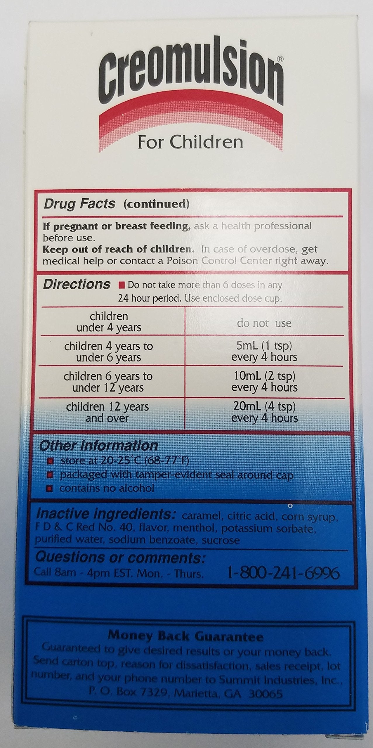 Creomulsion Childrens Cough SYrup