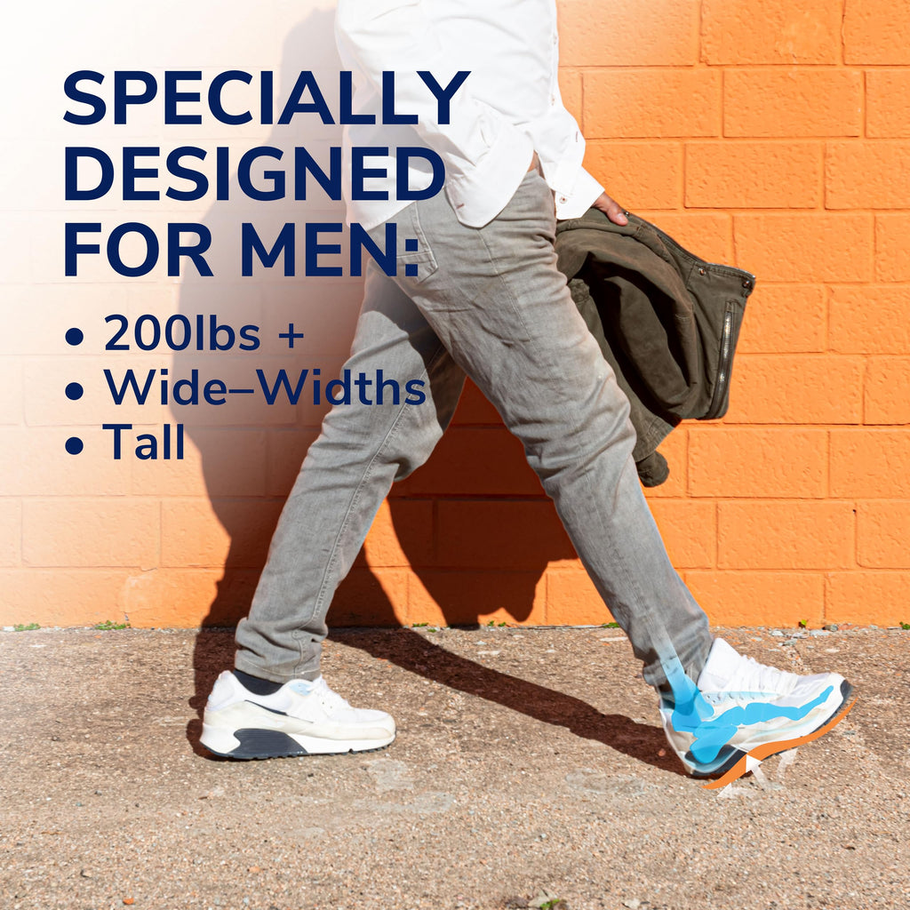 Dr. Scholls Extra Comfort Support Insoles Men, Size 8-14, 1 Pair: All-Day Comfort Shoe Inserts with Massaging Gel for Big & Tall
