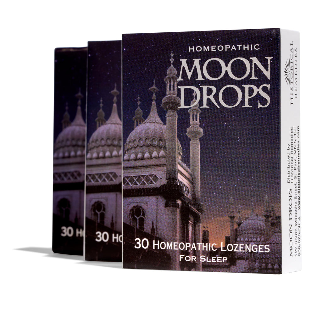 Historical Remedies Moon Drops Sleep Aid Lozenges (3 Pack) | Homeopathic Vanilla Flavor Supplement, Non-Habit Forming Vegan Glut