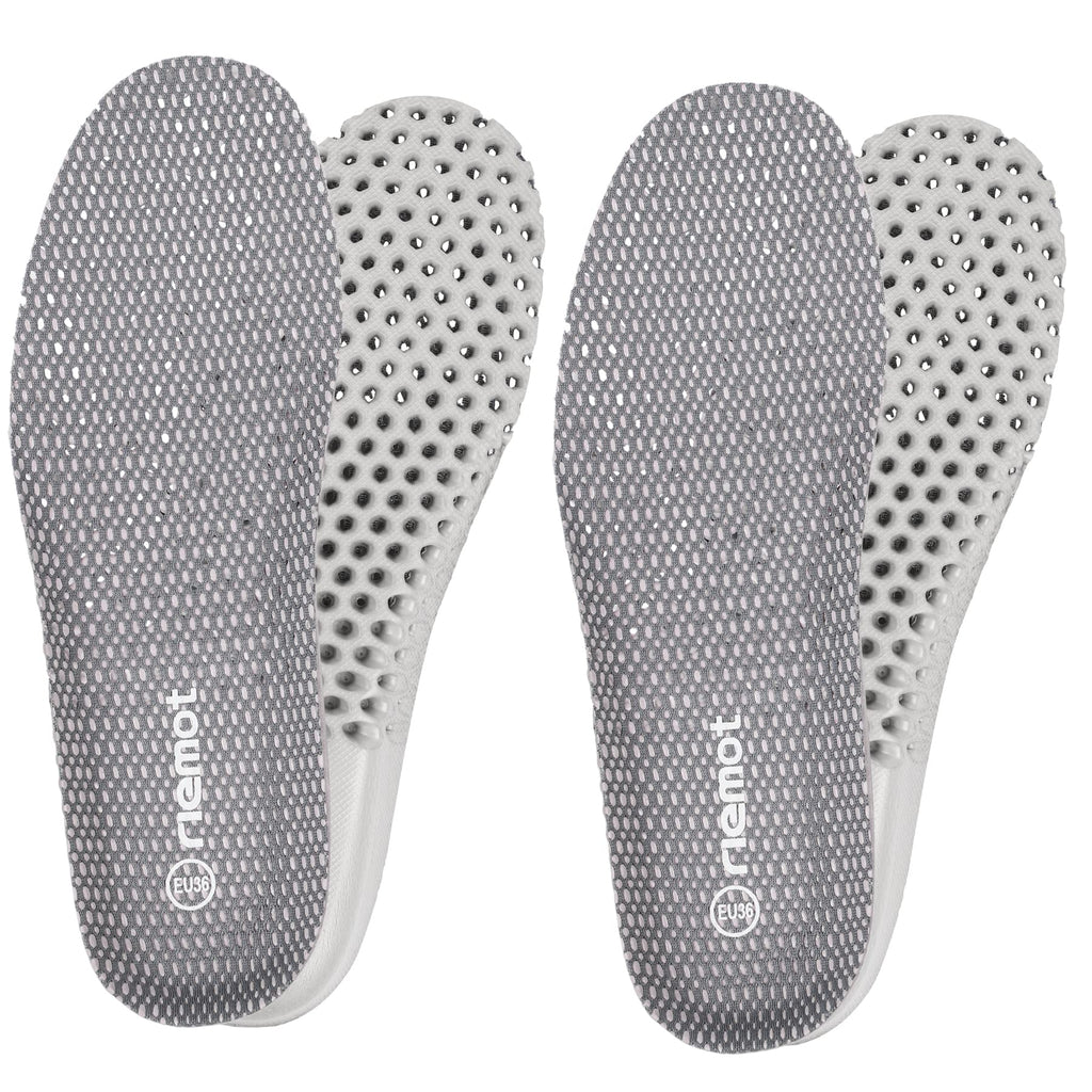 riemot 2 Pairs Shoe Insoles for Men Breathable Honeycomb Sport Inserts Soft Cushioning Running Insole Replacement Insoles for Wa