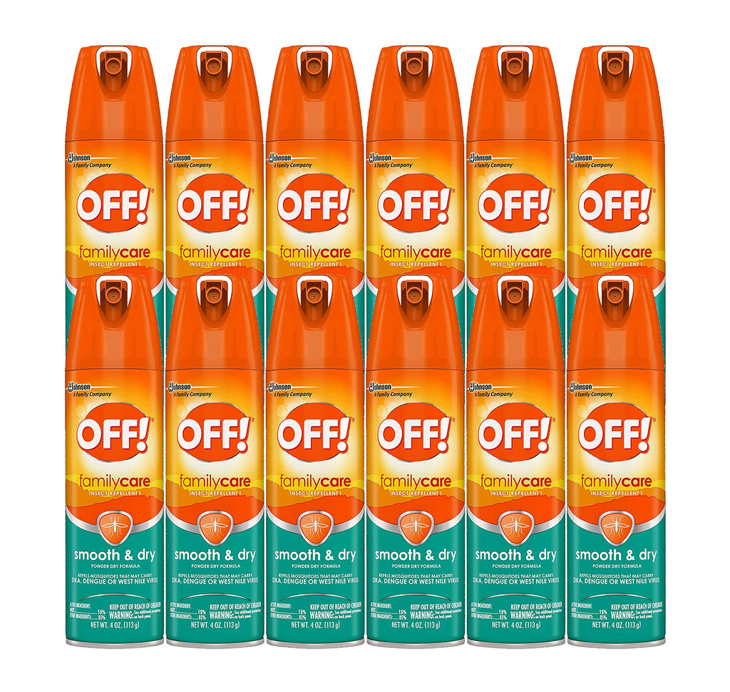 Off! Family Care Smooth & Dry Insect Spray, 4 oz (Pack - 12)