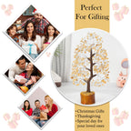 Citrine Stones and Crystal - Healing Chakra Bonsai Tree for Table Decoration Good Luck Charm Gem Stone Tree Chakra Balancing Yel