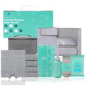 Mama & Wish C-Section Recovery Kit Must Haves - Postpartum Essentials 12-Piece Set with Belly Binder, No-Shower Wipes, Silicone 