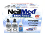 NeilMed Sinus Rinse - 2 squeeze Bottles 240mL (8fl oz) & Nasamist Saline Spray 75mL - 250 Premixed Packets - BONUS Nasa Mist Sal