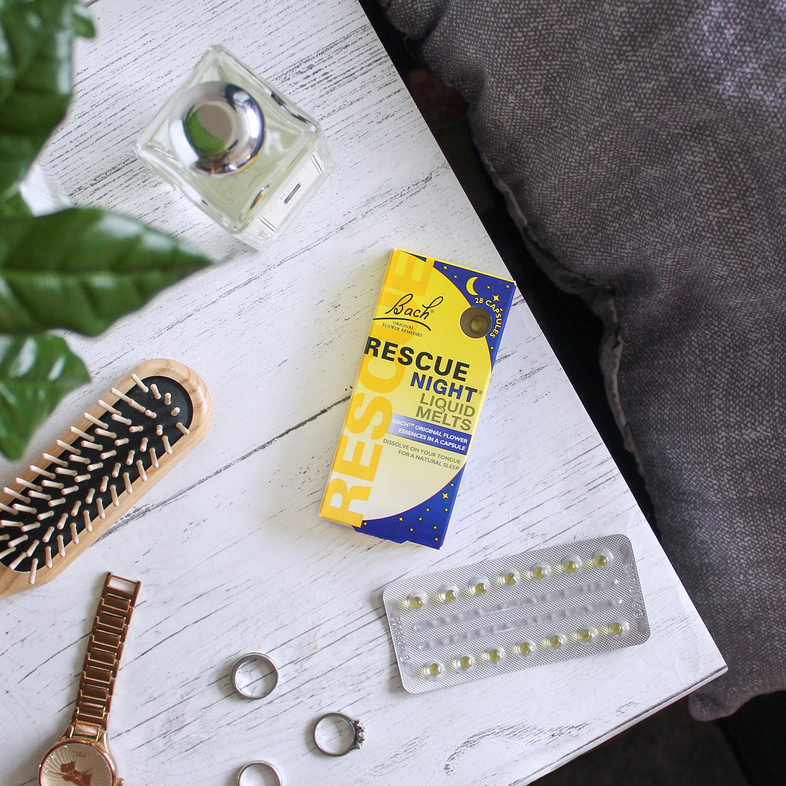 Nelsons Rescue Remedy Capsules, Night Liquid Melts, Flower Essences, Ideal to Be Ready for The Day Ahead, Easy to Use Format,28