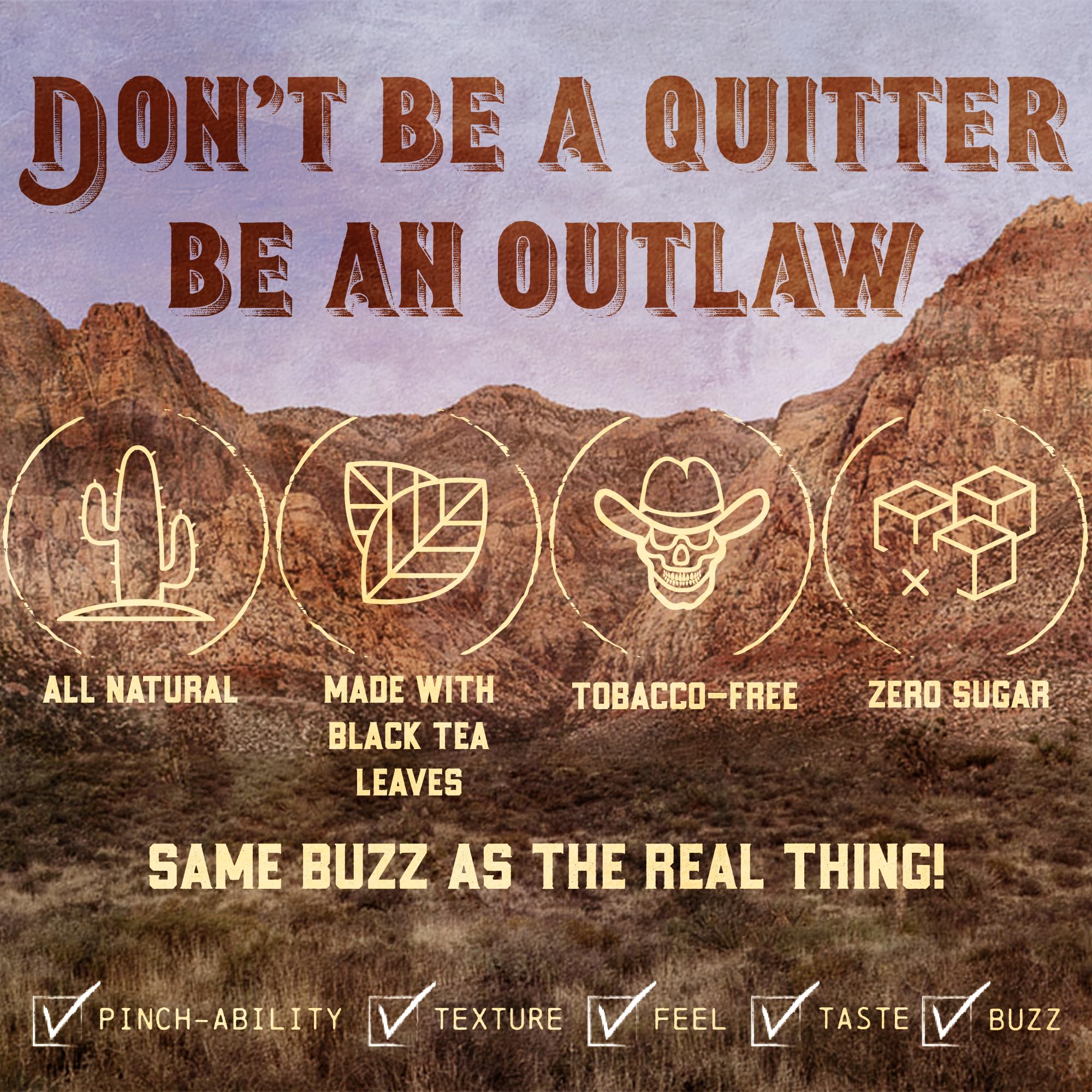 Outlaw Dip - Orange Creamsicle - Fat Cut - 6 Pack - Tobacco & Nicotine Free Chew