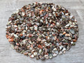 2 oz Lot Natural Semi Tumbled Gemstone Chips, Crushed Mini Crystals, Undrilled Crystal Chips (Ocean Jasper)