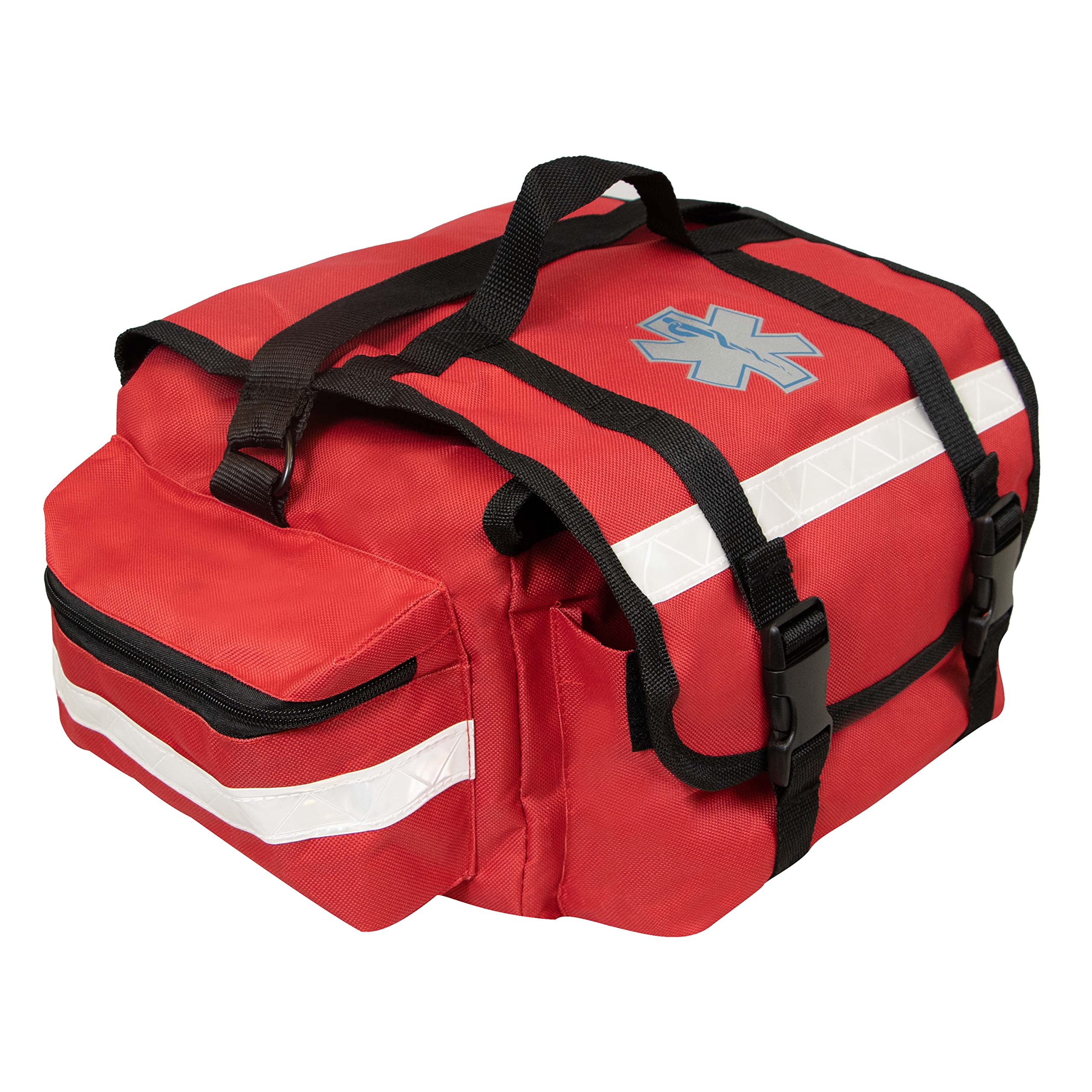 PrimaCare KB-RO74-R First Responder Bag for Trauma, 17 x 9 x 7, Red