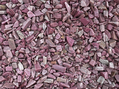 GAF TREASURES 2 oz Lot Natural Semi Tumbled Gemstone Chips, Crushed Mini Crystals, Undrilled Crystal Chips (Pink Opal)
