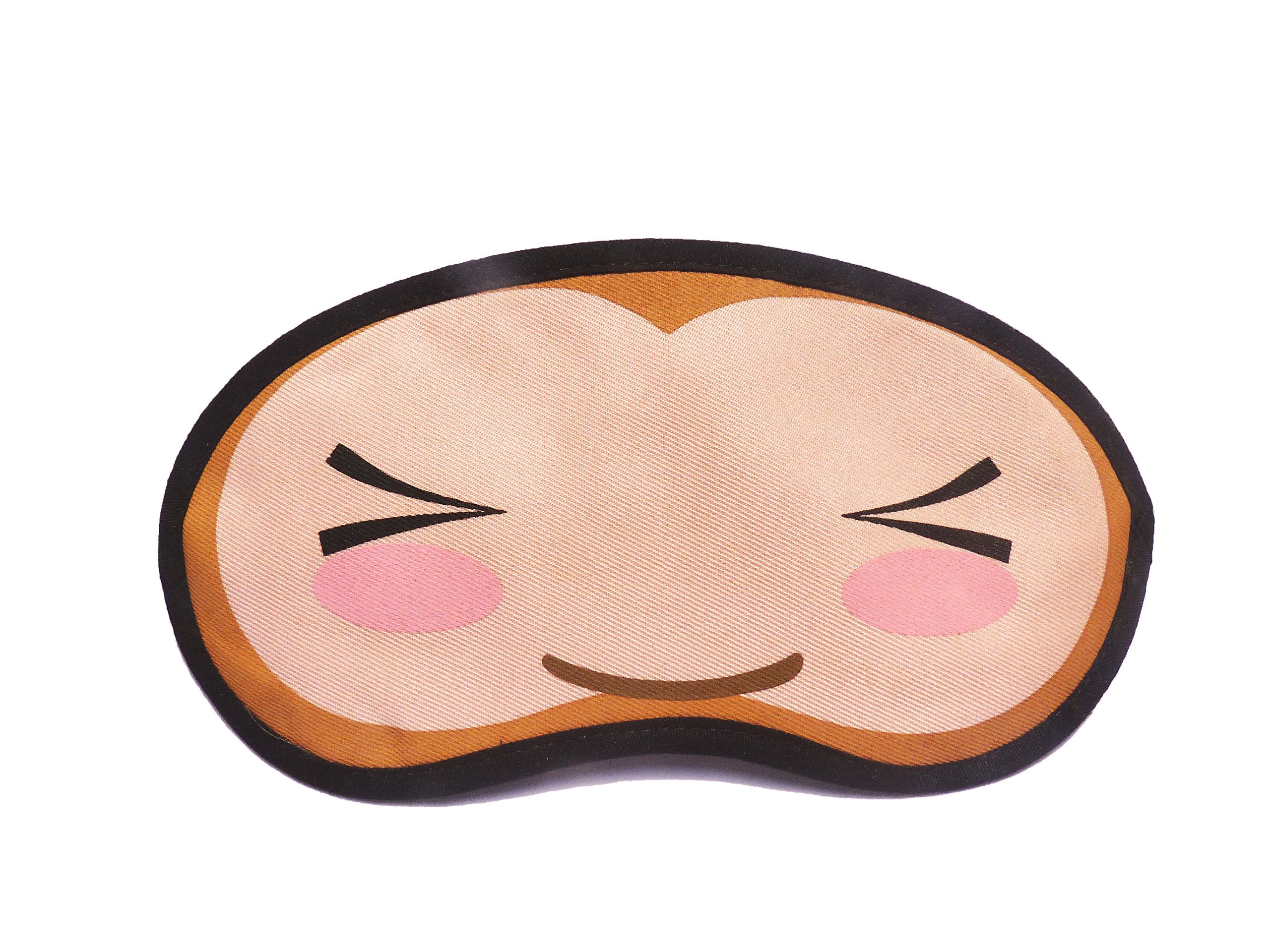 Jenna Polymer Wink Eye Cartoon Face Sleeping Eye Mask (Cream)