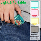 Small Pill Box 8 pcs,Cute Travel Pill Organizer Case Mini Tiny Clear Plastic Storage Containers Portable for Pocket Purse