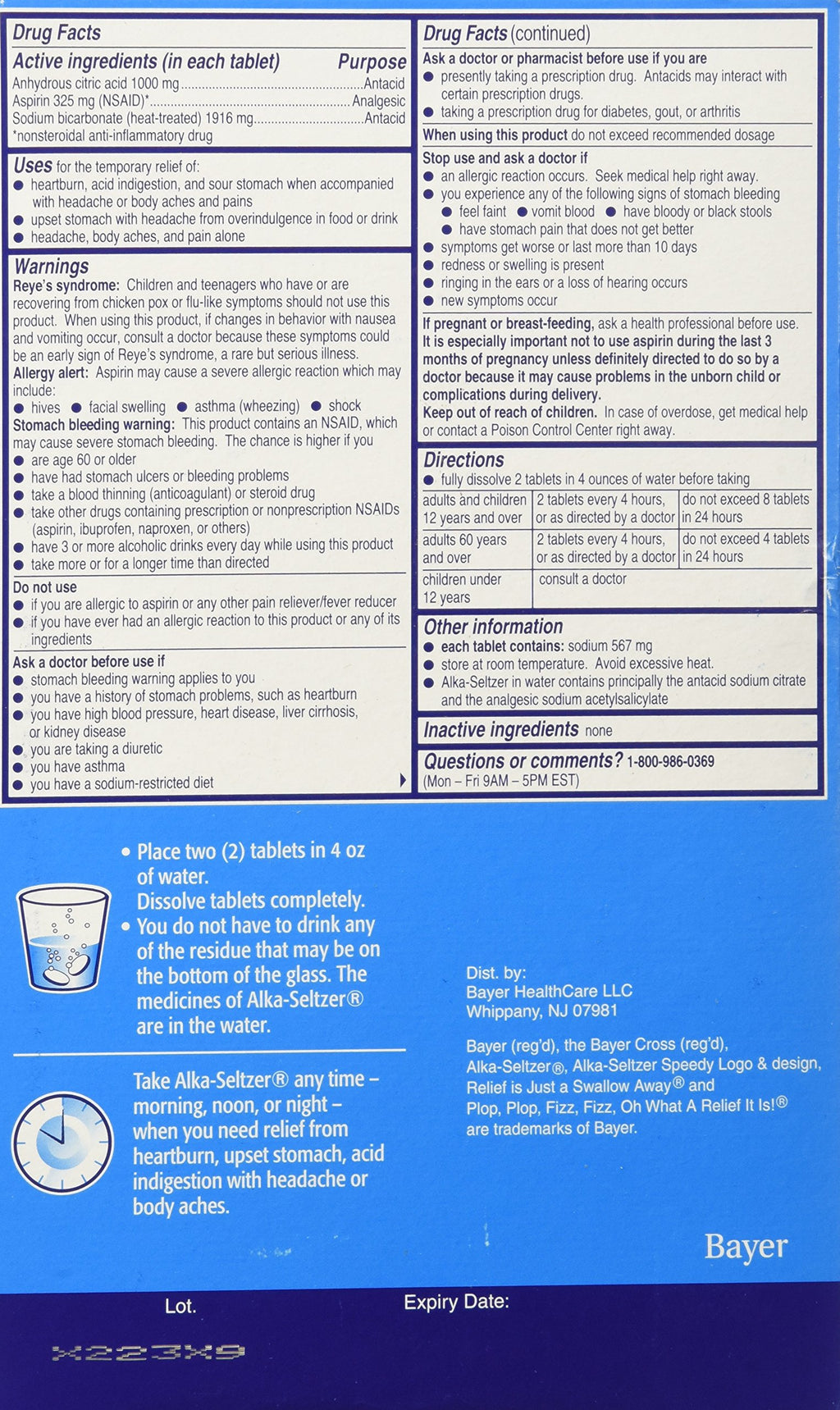 Alka Seltzer Antacid Tablets 116count