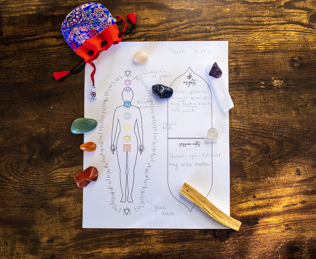 Reiki Distant Session Chakra Healing Board | Physical Printed 8.5 x 11 inches Crystal Healing Meditation Pack of 50