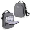 CURMIO Insulin Cooler Travel Case, Diabetic Medication Organizer Bag with Shoulder Strap for Diabetic Supplies, Gray (Patented D