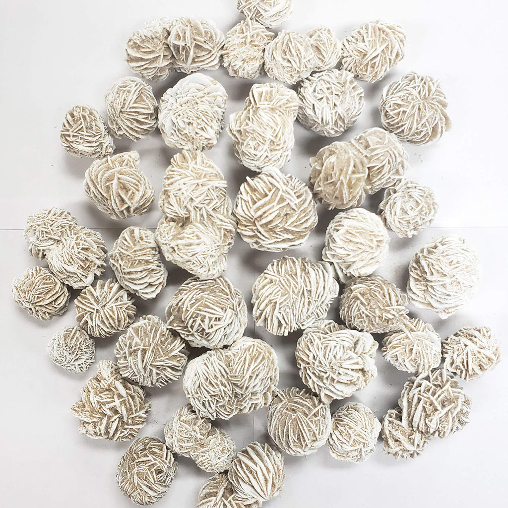 MINERALUNIVERSE 1/2 LB Desert Rose Selenite Crystal Stone - Natural Crystal Healing Stones - Gypsum Love Stone Sand Rose