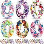 36 Pack Adhesive Patch Compatible with Dexcom G6 Breathable Colorful Butterfly CGM Patches Waterproof Butterfly Pre Cut Adhesive